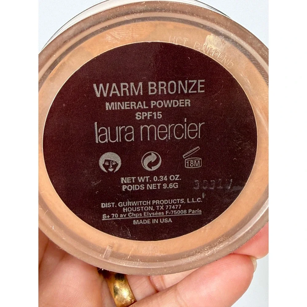 Laura Mercier Mineral Powder SPF 15 Warm Bronze 0.34oz Loose Face Powder see pic